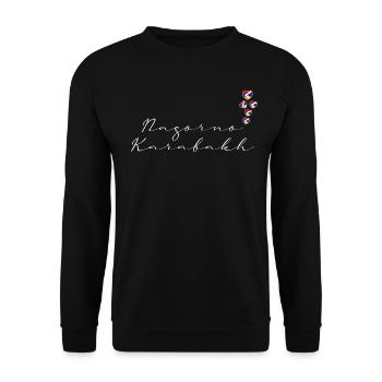 Haut-Karabakh - Sweat-shirt Unisexe - noir - Devant - Alina (178cm) & Michal (187cm)