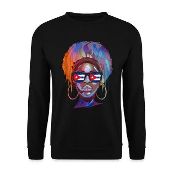 Kuba - Unisex Pullover - Schwarz - Vorne - Alina (178cm) & Michal (187cm)