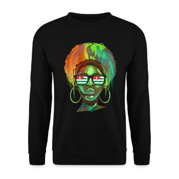 Abkhazie - Sweat-shirt Unisexe - noir - Devant - Alina (178cm) & Michal (187cm)