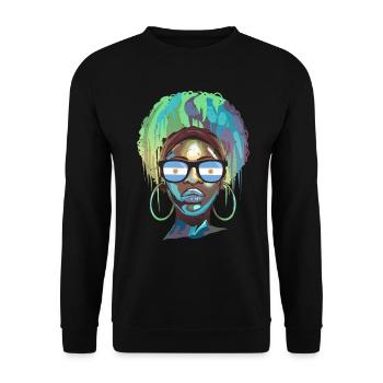 Argentinien - Unisex Pullover - Schwarz - Vorne - Alina (178cm) & Michal (187cm)