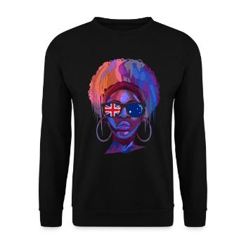 Australien - Unisex Pullover - Schwarz - Vorne - Alina (178cm) & Michal (187cm)