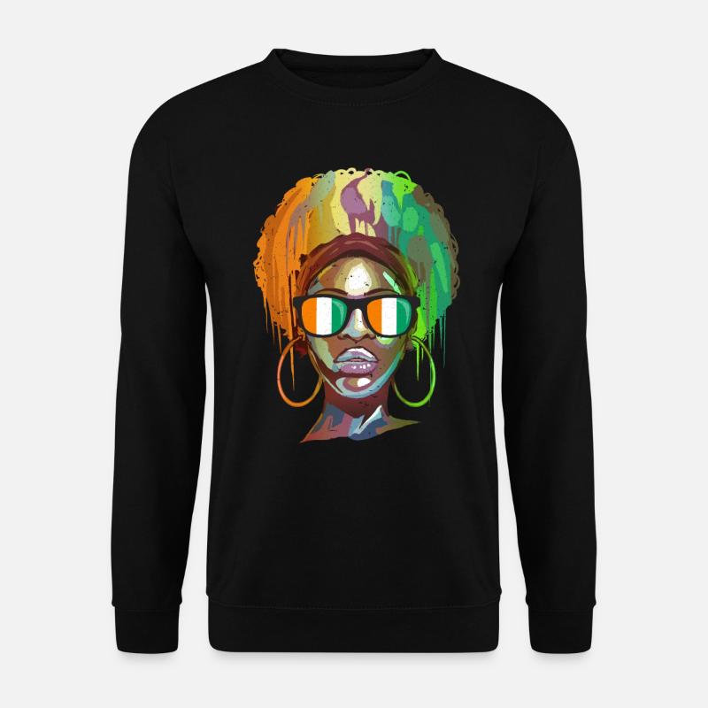 Ivory Coast - Unisex Sweatshirt - black