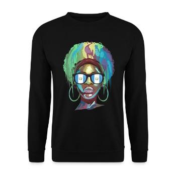 Guatemala - Unisex Sweatshirt - black - Front - Alina (178cm) & Michal (187cm)