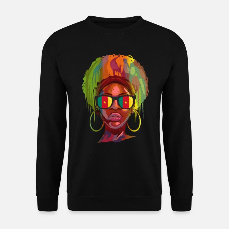 Kamerun - Unisex Pullover - Schwarz
