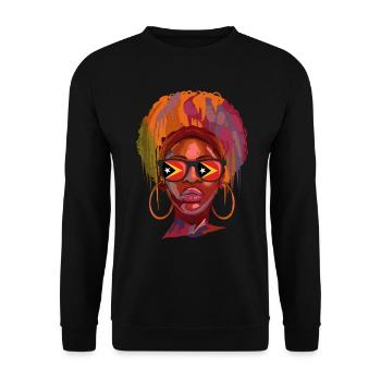 East Timor - Unisex Sweatshirt - black - Front - Alina (178cm) & Michal (187cm)