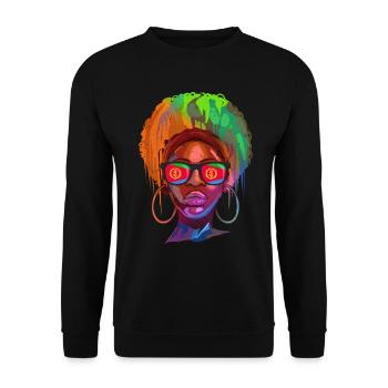 Eritrea - Unisex Sweatshirt - black - Front - Alina (178cm) & Michal (187cm)