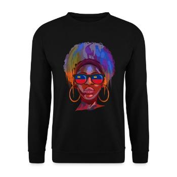 Liechtenstein - Unisex Pullover - Schwarz - Vorne - Alina (178cm) & Michal (187cm)