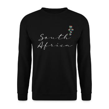 South Africa - Unisex Sweatshirt - black - Front - Alina (178cm) & Michal (187cm)