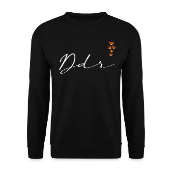 DDR - Sweat-shirt Unisexe - noir - Devant - Alina (178cm) & Michal (187cm)