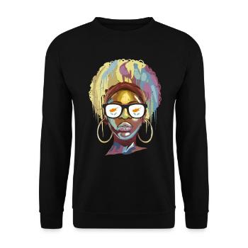 Cyprus - Unisex Sweatshirt - black - Front - Alina (178cm) & Michal (187cm)
