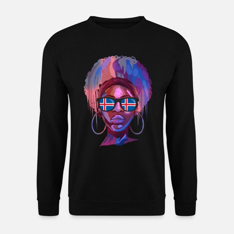 Island - Unisex Pullover - Schwarz