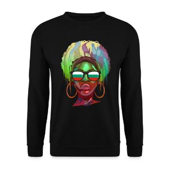 Bulgarien - Unisex Pullover - Schwarz - Vorne - Alina (178cm) & Michal (187cm)