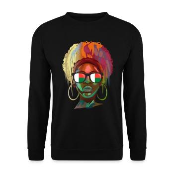 Madagaskar - Unisex Pullover - Schwarz - Vorne - Alina (178cm) & Michal (187cm)