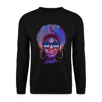 Cape Verde - Unisex Sweatshirt - black - Front - Alina (178cm) & Michal (187cm)