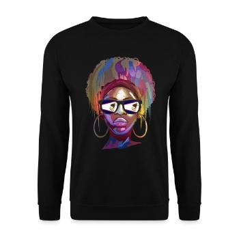 American Samoa - Unisex Sweatshirt - black - Front - Alina (178cm) & Michal (187cm)