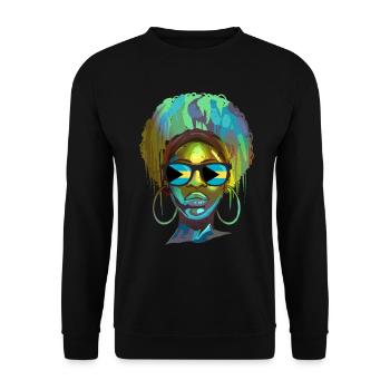 Bahamas - Unisex Sweatshirt - black - Front - Alina (178cm) & Michal (187cm)