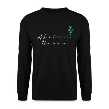 African Union - Unisex Sweatshirt - black - Front - Alina (178cm) & Michal (187cm)