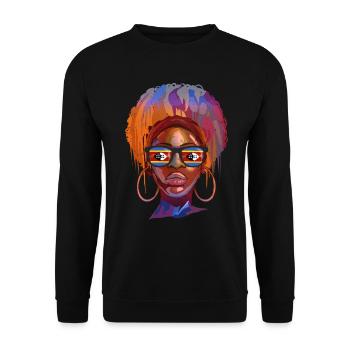 Swasiland - Unisex Pullover - Schwarz - Vorne - Alina (178cm) & Michal (187cm)