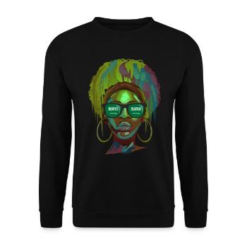 Saudi Arabia - Unisex Sweatshirt - black - Front - Alina (178cm) & Michal (187cm)