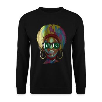 Pakistan - Unisex Sweatshirt - black - Front - Alina (178cm) & Michal (187cm)