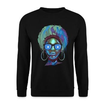 Somalie - Sweat-shirt Unisexe - noir - Devant - Alina (178cm) & Michal (187cm)