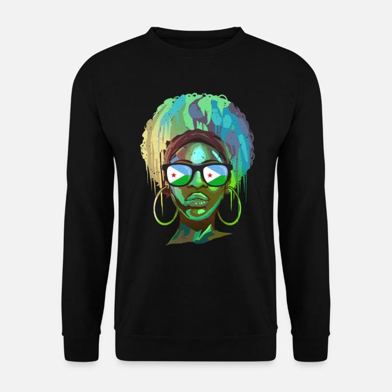 Dschibuti - Unisex Pullover - Schwarz
