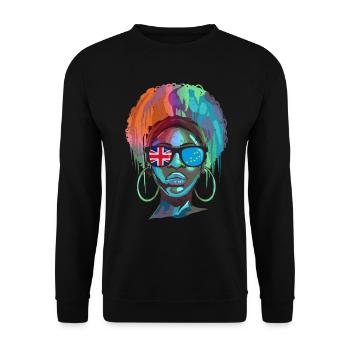 Tuvalu - Sweat-shirt Unisexe - noir - Devant - Alina (178cm) & Michal (187cm)