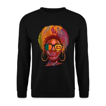 Sri Lanka - Unisex Pullover - Schwarz - Vorne - Alina (178cm) & Michal (187cm)