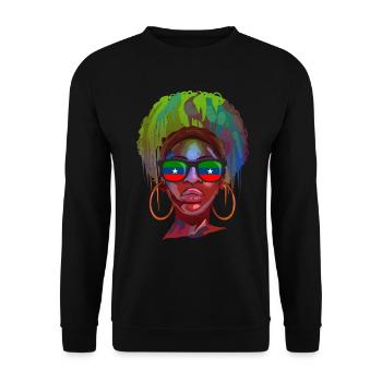 Ogaden - Unisex Sweatshirt - black - Front - Alina (178cm) & Michal (187cm)