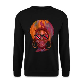 Trinité et Tobago - Sweat-shirt Unisexe - noir - Devant - Alina (178cm) & Michal (187cm)