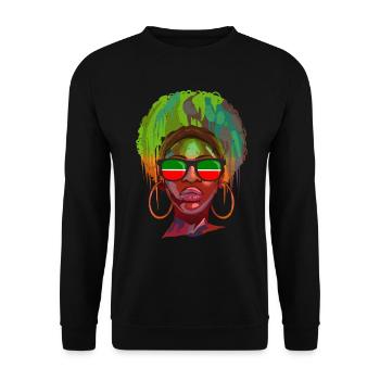 Tatarstan - Sweat-shirt Unisexe - noir - Devant - Alina (178cm) & Michal (187cm)
