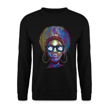 Antarctica - Unisex Sweatshirt - black - Front - Alina (178cm) & Michal (187cm)