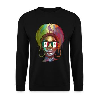 Mexico - Unisex Sweatshirt - black - Front - Alina (178cm) & Michal (187cm)