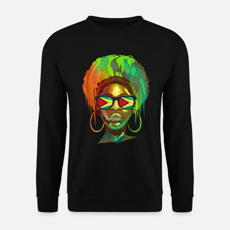 Guyana - Unisex Pullover - Schwarz
