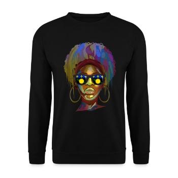 Guadeloupe - Unisex Pullover - Schwarz - Vorne - Alina (178cm) & Michal (187cm)
