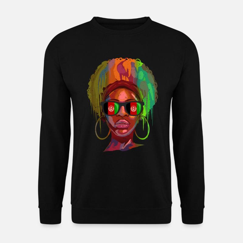 Afghanistan - Unisex Pullover - Schwarz