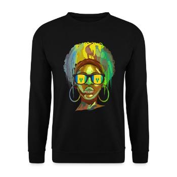 Saint Vincent and the Grenadines - Unisex Sweatshirt - black - Front - Alina (178cm) & Michal (187cm)