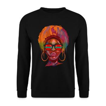Transnistria - Unisex Sweatshirt - black - Front - Alina (178cm) & Michal (187cm)