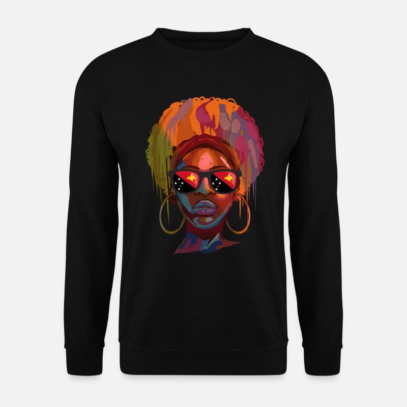 Papua-Neuguinea - Unisex Pullover - Schwarz