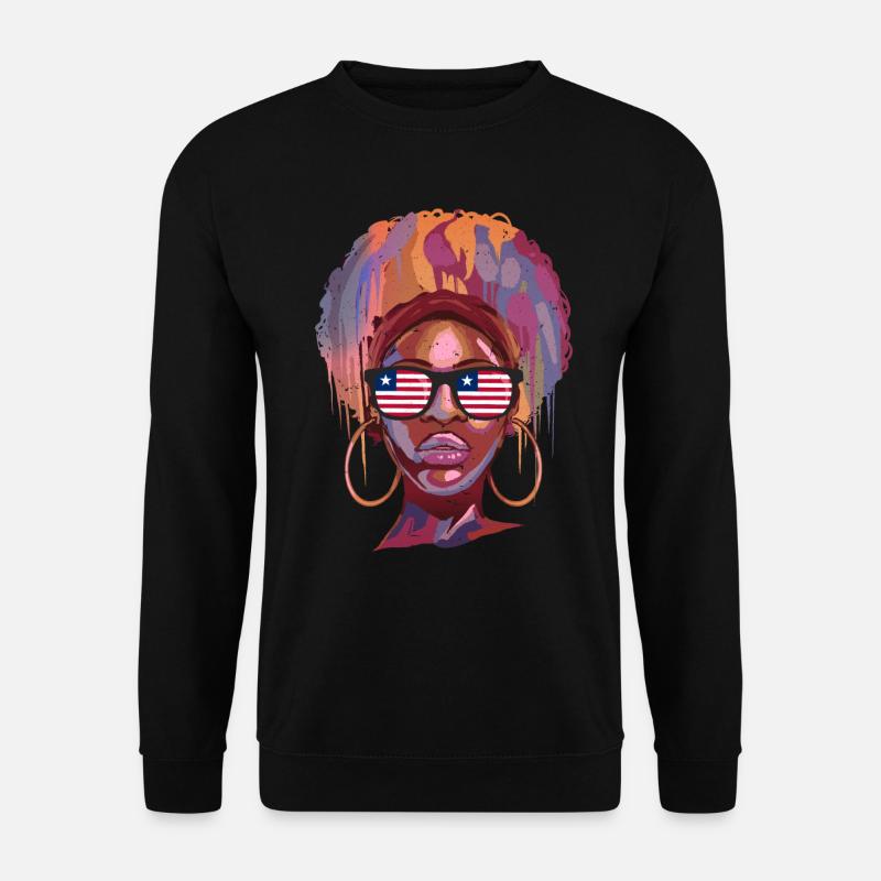 Liberia - Unisex Pullover - Schwarz