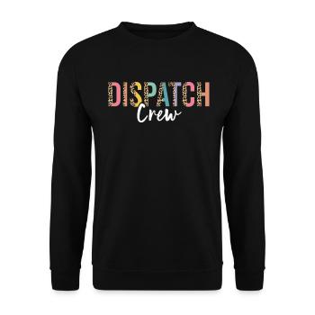 Lustiger Dispatcher-Dispatching-Service Öffentlich - Unisex Pullover - Schwarz - Vorne - Alina (178cm) & Michal (187cm)