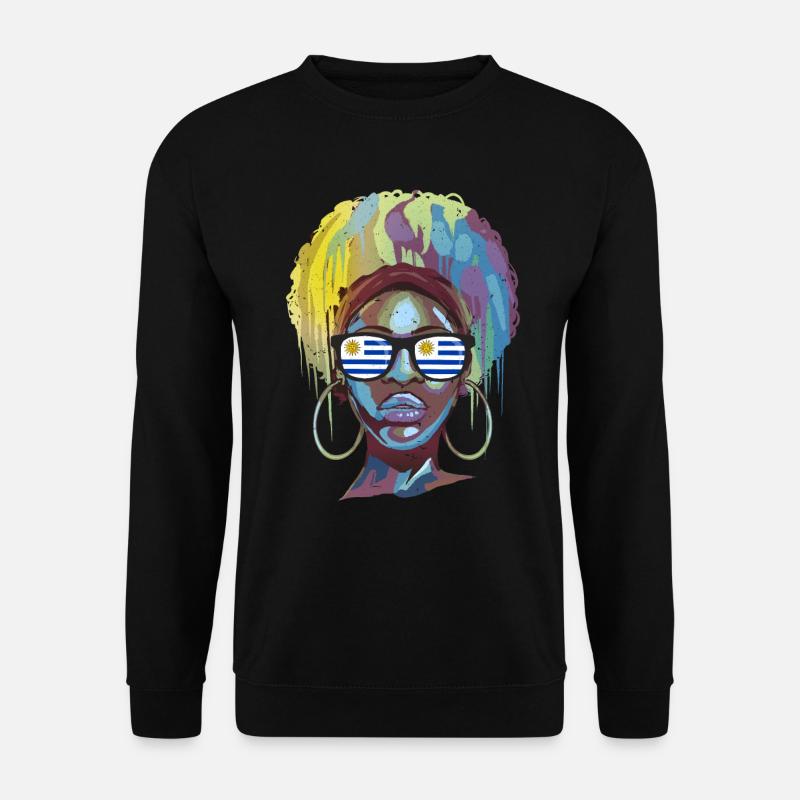 Uruguay - Unisex Pullover - Schwarz