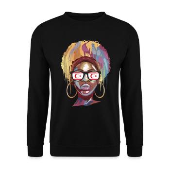 Northern Cyprus - Unisex Sweatshirt - black - Front - Alina (178cm) & Michal (187cm)