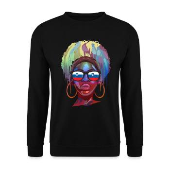 Slowenien - Unisex Pullover - Schwarz - Vorne - Alina (178cm) & Michal (187cm)