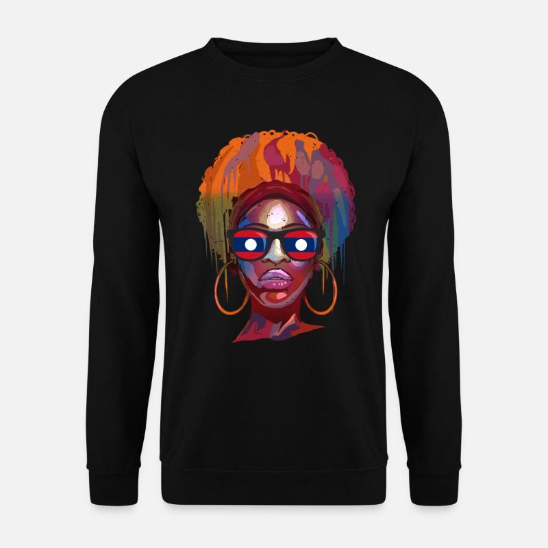 Laos - Unisex Pullover - Schwarz