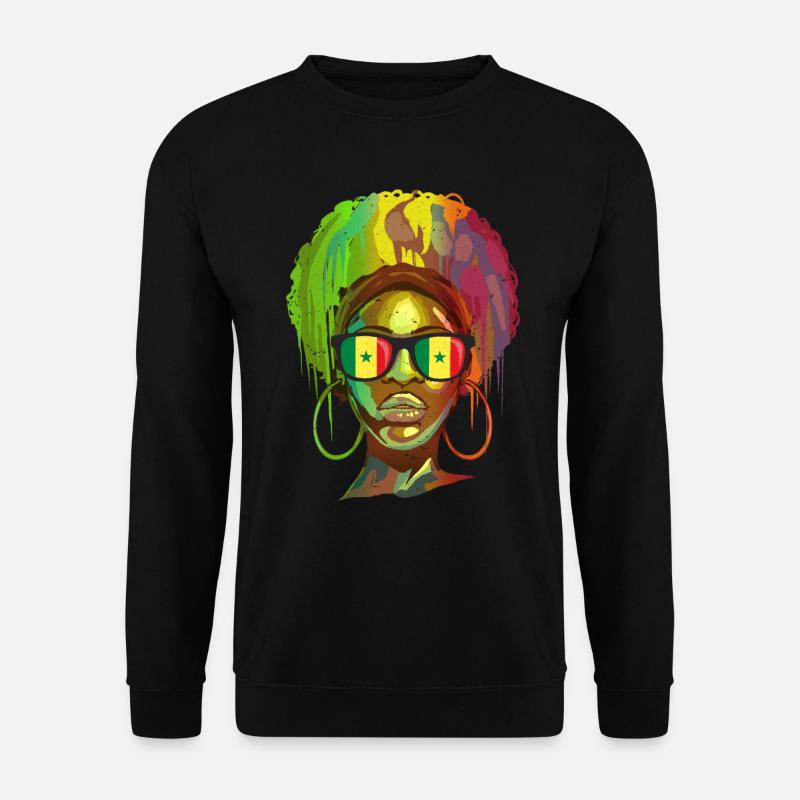 Senegal - Unisex Sweatshirt - black