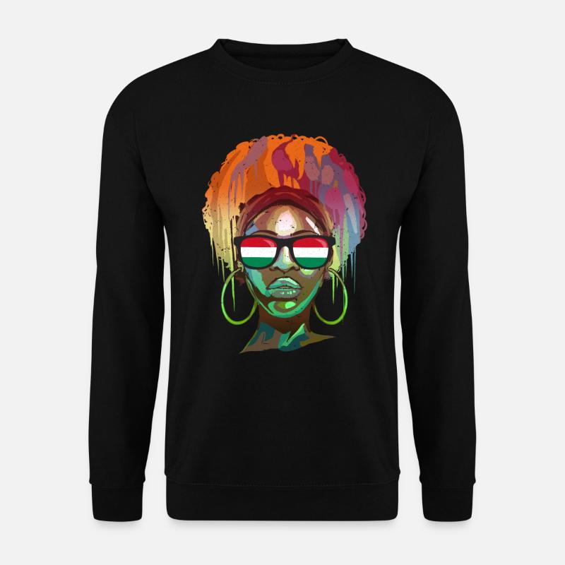 Ungarn - Unisex Pullover - Schwarz
