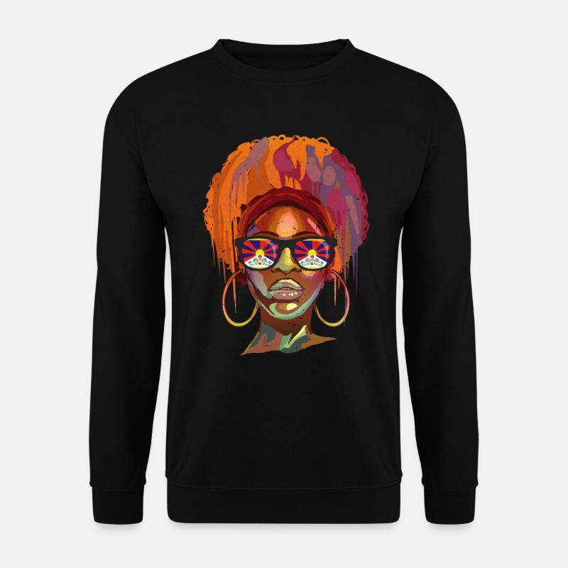 Tibet - Unisex Pullover - Schwarz