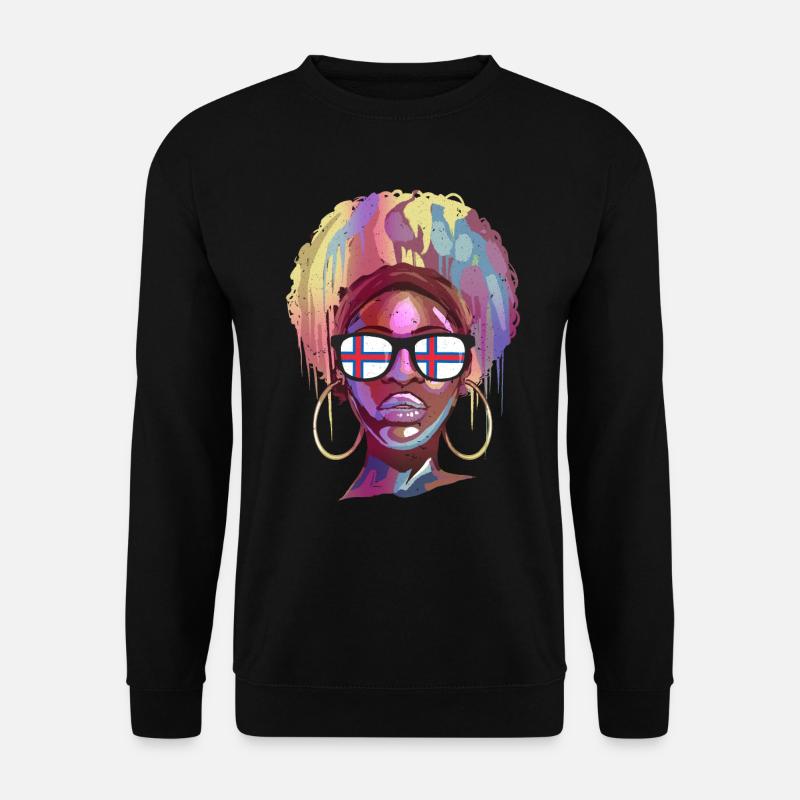 Färöer Inseln - Unisex Pullover - Schwarz