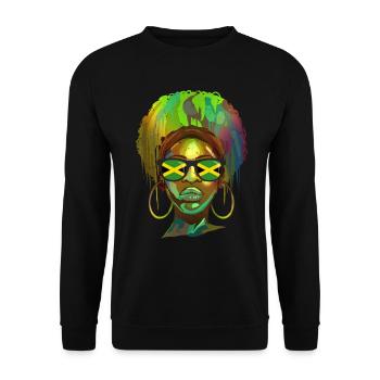 Jamaika - Unisex Pullover - Schwarz - Vorne - Alina (178cm) & Michal (187cm)